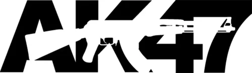 AK47 - Araç, Oto, Laptop, Duvar Uyumlu Sticker 10*3 Cm