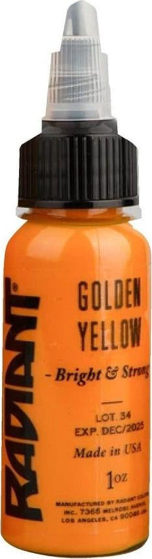Golden Yellow - Radiant Tattoo Dövme Boyası - 1oz/30ml