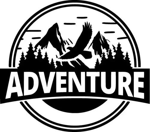Adventure - Araç, Oto, Laptop, Duvar Uyumlu Sticker 30*27 Cm
