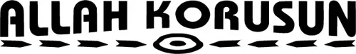 Allah Korusun - Araç, Oto, Laptop, Duvar Uyumlu Sticker 15*3 Cm