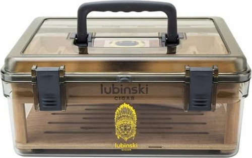 Plexi -Sedir Şeffaf Puro Kutusu Humidor 50s