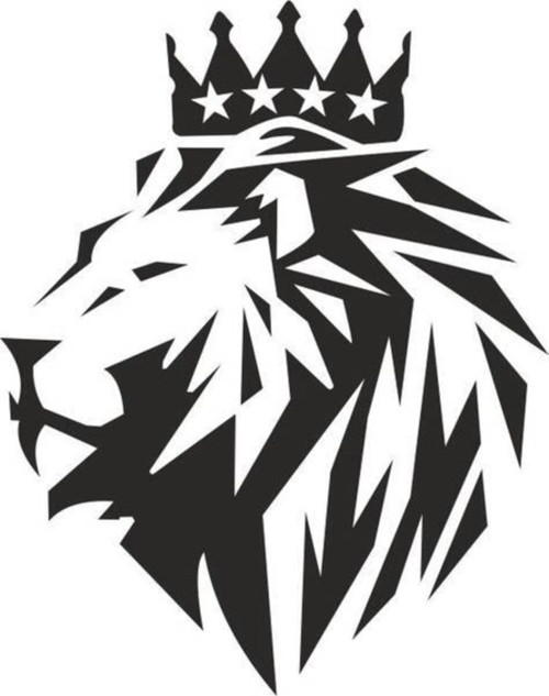 Aslan Başı Oto Motor Laptop Duvar Folyo Sticker 20 x 24