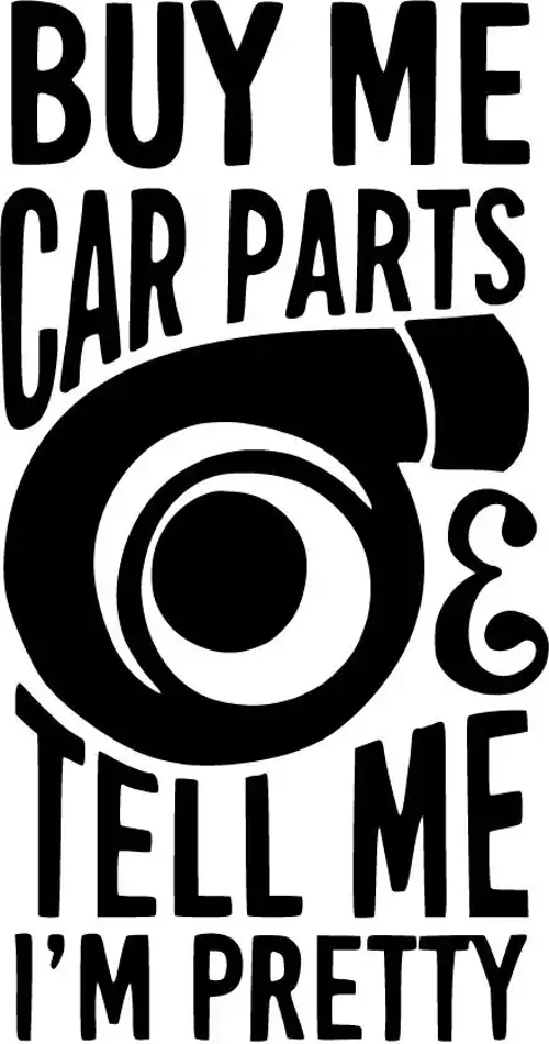 Buy Me Car Parts - Araç, Oto, Laptop, Duvar Uyumlu Sticker 40*72 Cm
