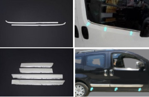 Cam Ve Yan Kapı Çıtası Krom Set 6 Parça Nemo Mini Van Mpv 2007 > Model İçin Uyumlu