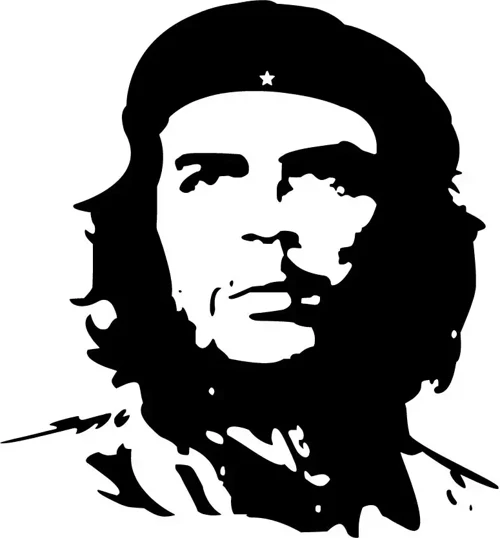 Che Guevara - Araç, Oto, Laptop, Duvar Uyumlu Sticker 25*27 Cm