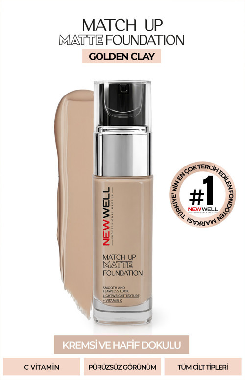 Match Up Matte Foundation Golden Clay 03 34 gr
