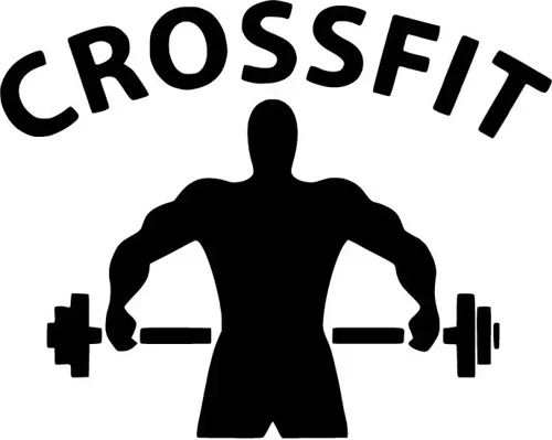 Crossfit Halter - Araç, Oto, Laptop, Duvar Uyumlu Sticker 40*32 Cm