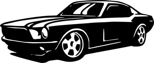 Ford Mustang - Araç, Oto, Laptop, Duvar Uyumlu Sticker 25*7 Cm