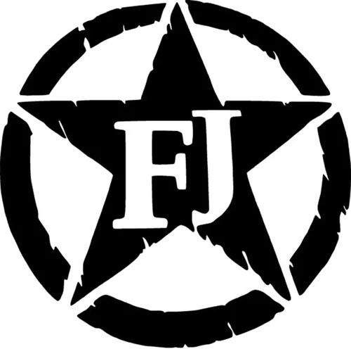 FJ Army Star - Araç, Oto, Laptop, Duvar Uyumlu Sticker 40*40 Cm