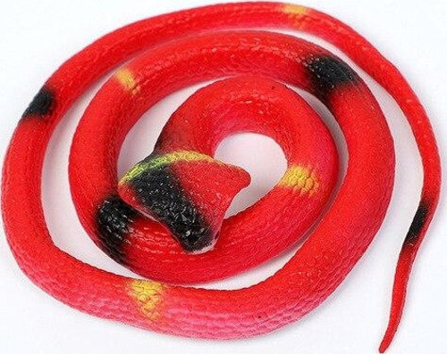 Gerçekçi Yumuşak Şaka Atamarket- Yılanı (80 cm) - Kırmızı