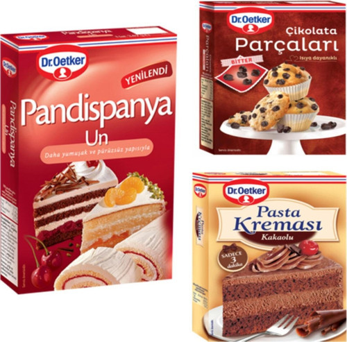 Pandispanya Unu Çikolata Parçaları ve Kakaolu Pasta Kreması Paketi