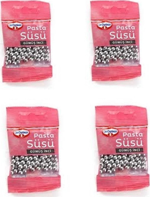 Pasta Süsü -gümüş Inci - 4 X 10 g