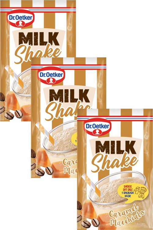 Karamelli Kahveli Milkshake Toz Karışımı 3'lü