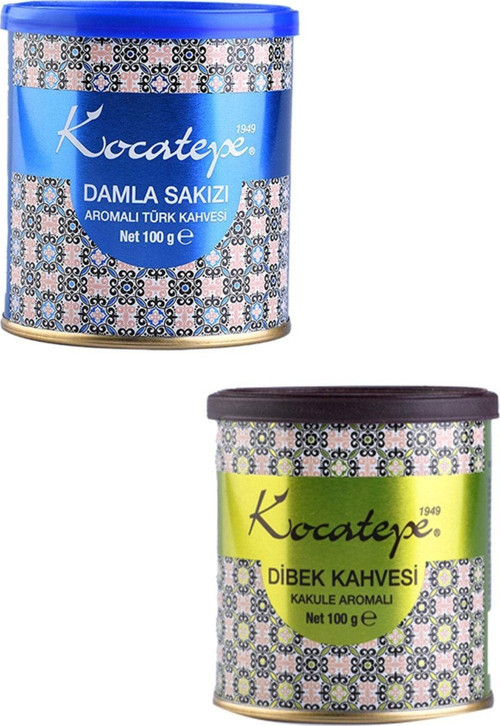 Türk Kahvesi Damla Sakızlı / Kakuleli Dibek 100 G. x 2
