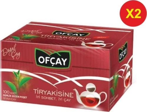 Tiryakisine 100'lü Demlik Poşet Çay 100X3,2G=320G x 2Adet