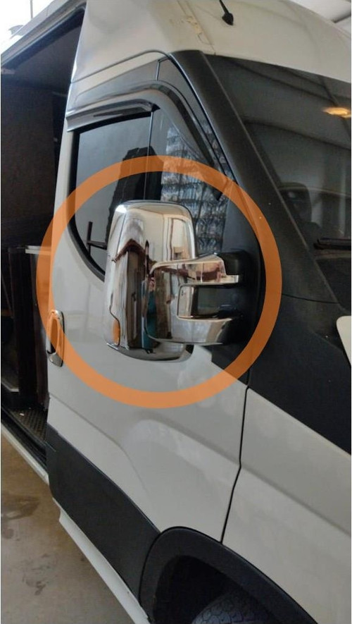 Iveco Daily VAN Ayna Kapağı 2 Parça ABS Krom 2014 >