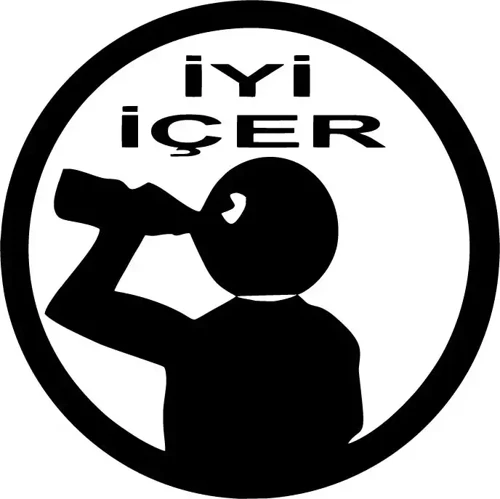 İyi İçer - Araç, Oto, Laptop, Duvar Uyumlu Sticker 15*15 Cm