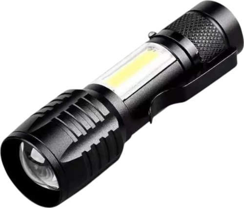 Wison Ws-5454 Taktik El Feneri Usb Şarj Edilebilir Kamp Feneri Cob Zumlanabilir Mini Taşınabilir El Feneri