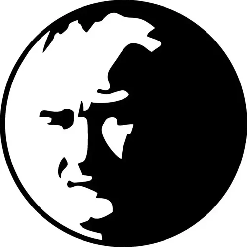 Kemal Atatürk Yuvarlak İçinde - Araç, Oto, Laptop, Duvar Uyumlu Sticker 10*10 Cm