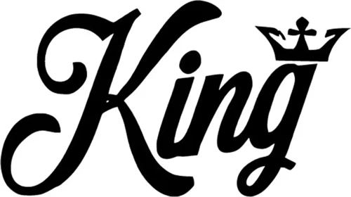King Tac - Araç, Oto, Laptop, Duvar Uyumlu Sticker 10*6 Cm