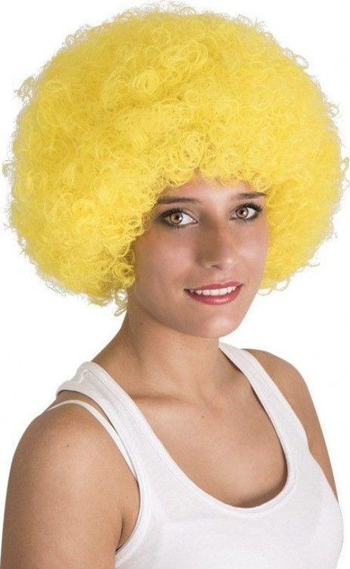 Kıvırcık (Afro) Bonus Peruk - Sarı