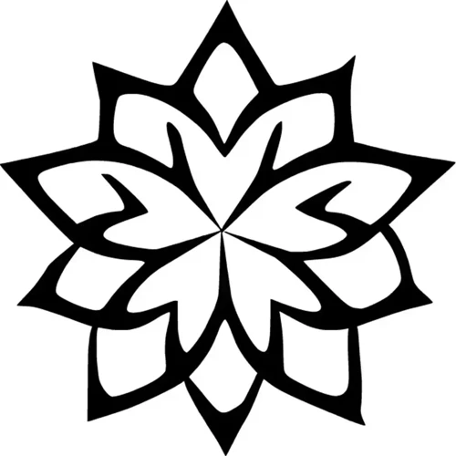Mandala - Araç, Oto, Laptop, Duvar Uyumlu Sticker 15*15 Cm