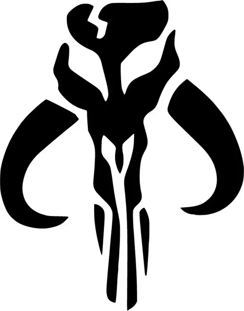 Mandalorian Amblem - Araç, Oto, Laptop, Duvar Uyumlu Sticker 15*19 Cm
