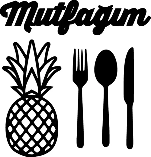 Mutfağım - Araç, Oto, Laptop, Duvar Uyumlu Sticker 25*25 Cm