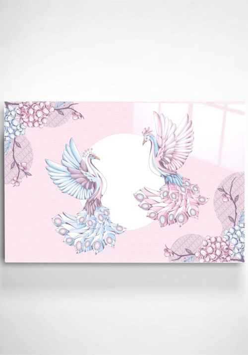 Digi-art Double Peacock Cam Tablo 50x70