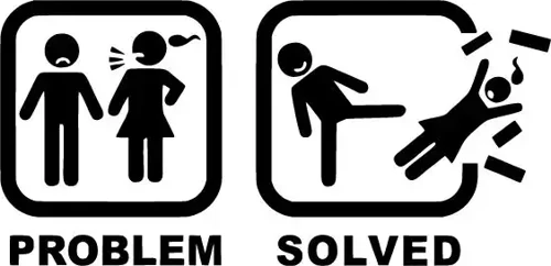 Problem Solved - Araç, Oto, Laptop, Duvar Uyumlu Sticker 20*10 Cm