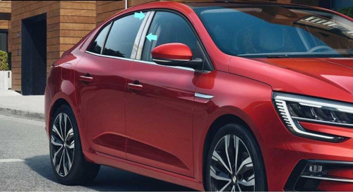Renault Megane 4 HB 5D/SD Direk Nikelajı 6 Parça Paslanmaz Çelik 2016 >