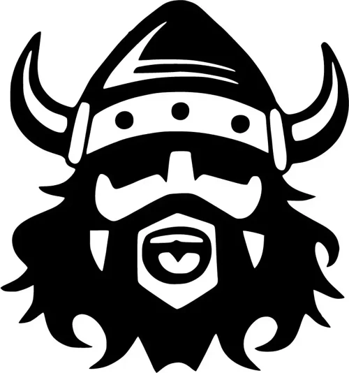 Viking - Araç, Oto, Laptop, Duvar Uyumlu Sticker 25*25 Cm