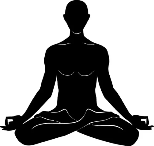 Yoga Yapan Adam - Araç, Oto, Laptop, Duvar Uyumlu Sticker 20*20 Cm