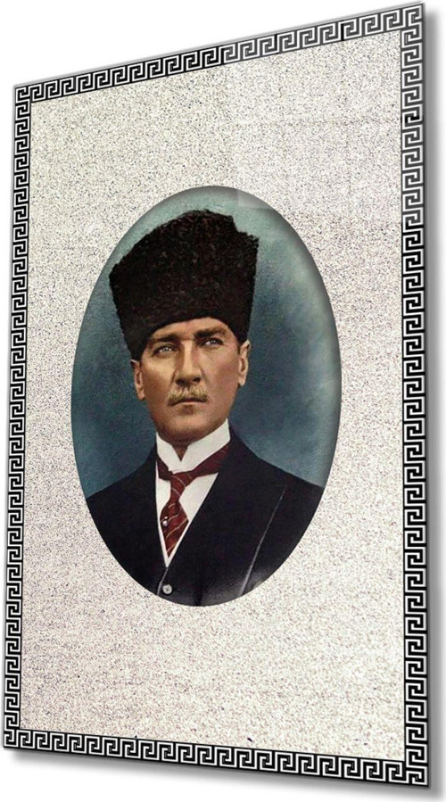 Atatürk Cam Tablo 4 mm Dayanıklı Temperli Cam