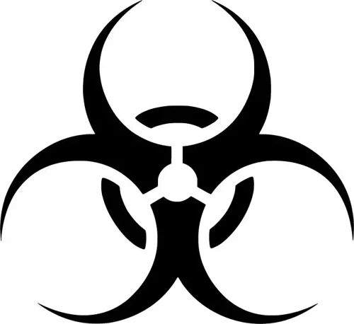Biohazard - Araç, Oto, Laptop, Duvar Uyumlu Sticker 25*25 Cm