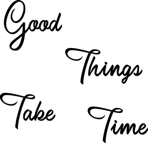 Good Time - Araç, Oto, Laptop, Duvar Uyumlu Sticker 15*15 Cm
