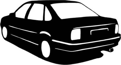 Opel Basık Araba - Araç, Oto, Laptop, Duvar Uyumlu Sticker 20*10 Cm