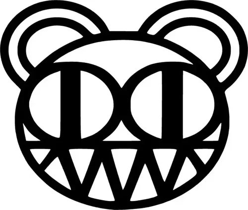 Radiohead Bear - Araç, Oto, Laptop, Duvar Uyumlu Sticker 10*8 Cm
