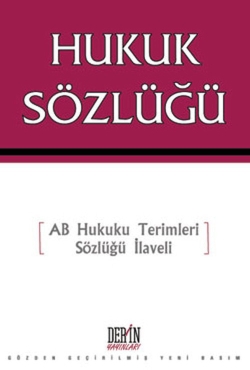 Derin Yayınları Hukuk Sözlüğü