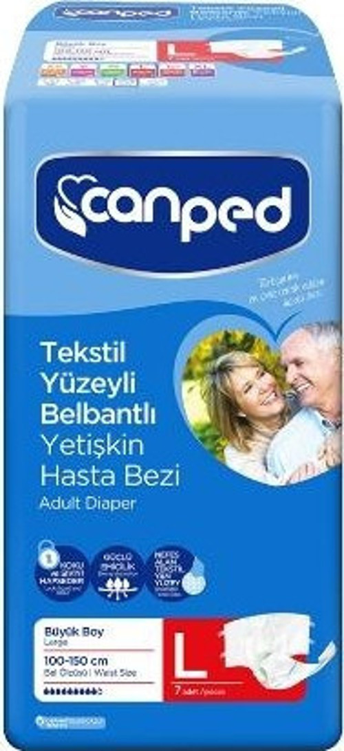 Hasta Bezi Belbantlı Tekstil Büyük 7'li (24'lü)