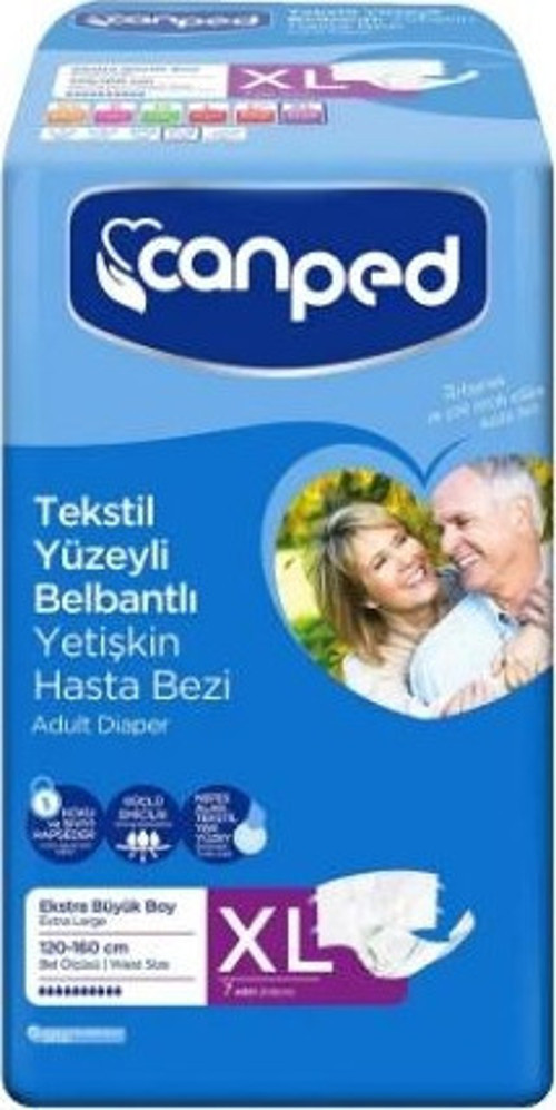 Hasta Bezi Belbantlı Tekstil Extra Large 7'li (12'li)