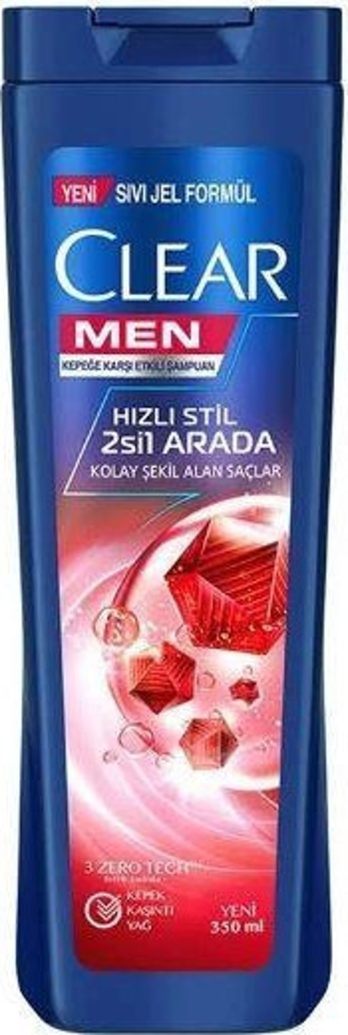 Şampuan 350 ml. Men 2in1 Hızlı Stil (6'lı)