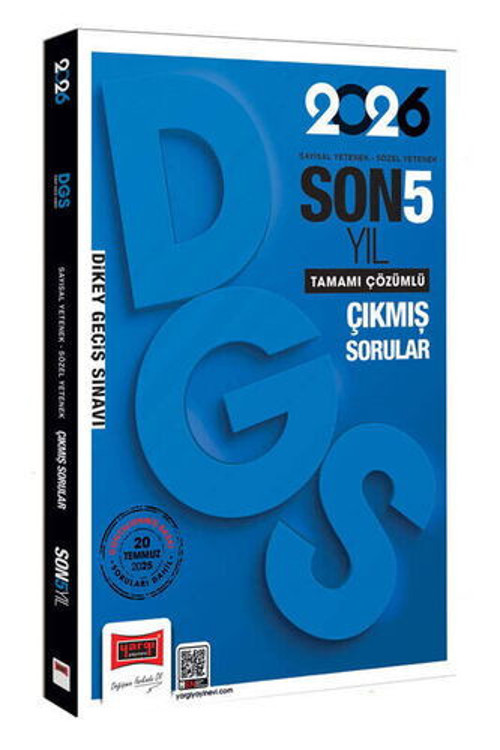 Yargı 2026 DGS Sayısal-Sözel Yetenek Son 5 Yıl Çıkmış Sorular Yargı Yayınları