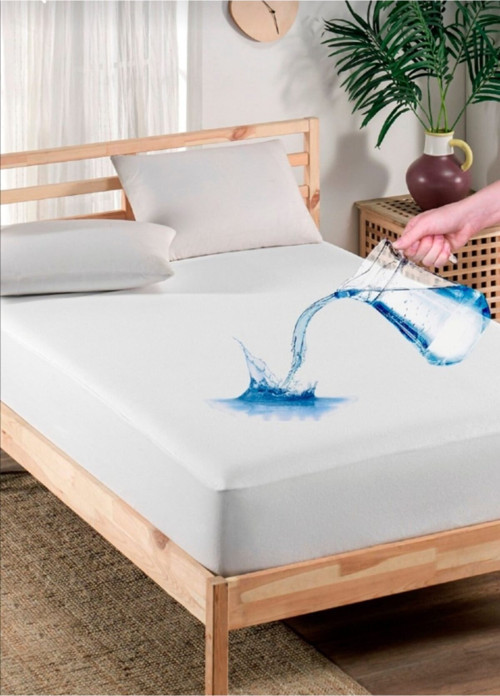 Tek Kişilik Su Sıvı Geçirmez Yatak Alezi Fithed Lastikli Tasarım 90X200 Cm Alez