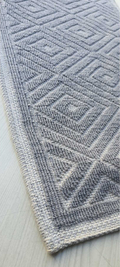 Bukle %100 Pamuklu Kilim Doğal