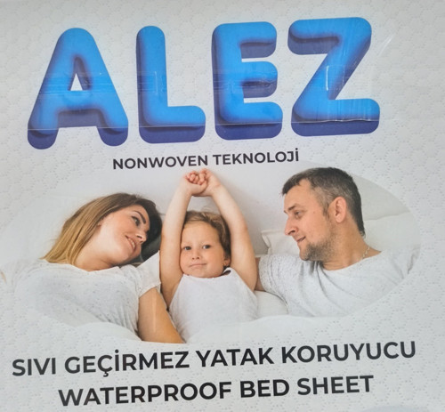 Alez Çift Kişilik Nonwoven Teknoloji Sıvı Geçirmez Yatak Koruyucu