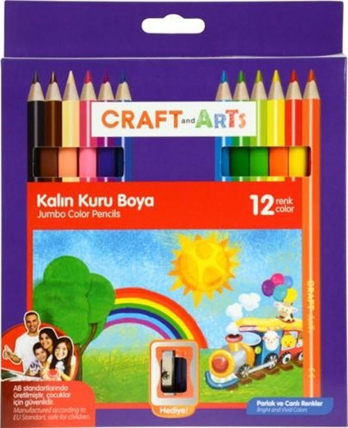 Jumbo Kuru Boya 12 Renk