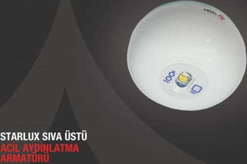 Starlux STU-101 Sıva Üstü Acil Aydınlatma Armatürü Kesintide 60 Dak. Yanan