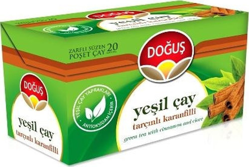 Doğuş Tarçın Karanfil Yeşil Çay 20'li 35 Gr. (Bitki Çayı) (24'lü)