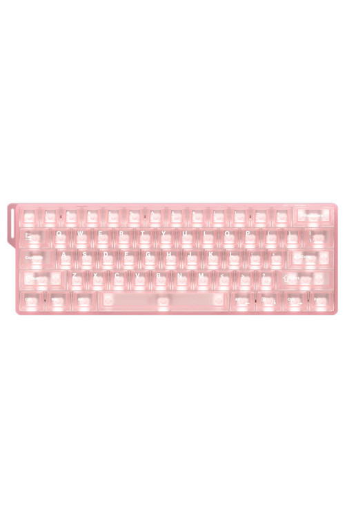 COOL 60 Pink-clear %60 ICE Blade Manyetik Switch 8K Hz Hall Effect Hotswap RGB İngilizce Mekanik Gaming Klavye